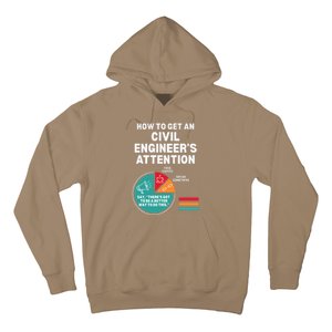 How To Get Engineers Attention Funny Civil Engineering Hoodie