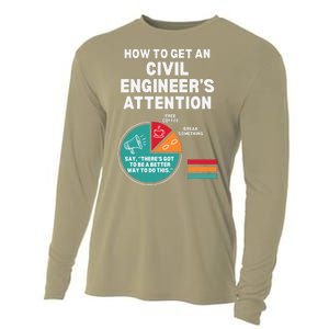 How To Get Engineers Attention Funny Civil Engineering Cooling Performance Long Sleeve Crew