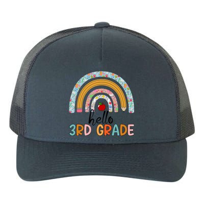 Hello Third Grade Rainbow First Day Of 3Rd Grade Teacher Funny Gift Yupoong Adult 5-Panel Trucker Hat