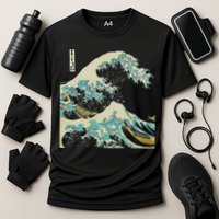 Hokusai The Great Wave Cooling Performance Crew T-Shirt