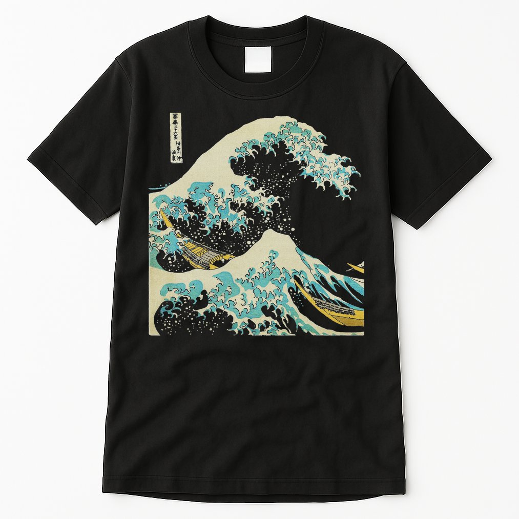 Hokusai The Great Wave Tall T-Shirt