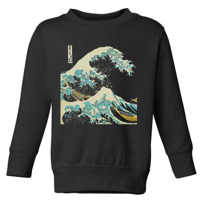 Hokusai The Great Wave Toddler Sweatshirt