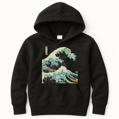 Hokusai The Great Wave Kids Hoodie