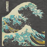 Hokusai The Great Wave Vector Backpack