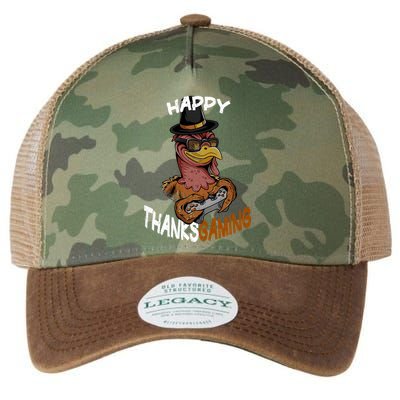 Happy Thanksgaming Gaming Video Game Gamer Thanksgiving Gift Legacy Tie Dye Trucker Hat
