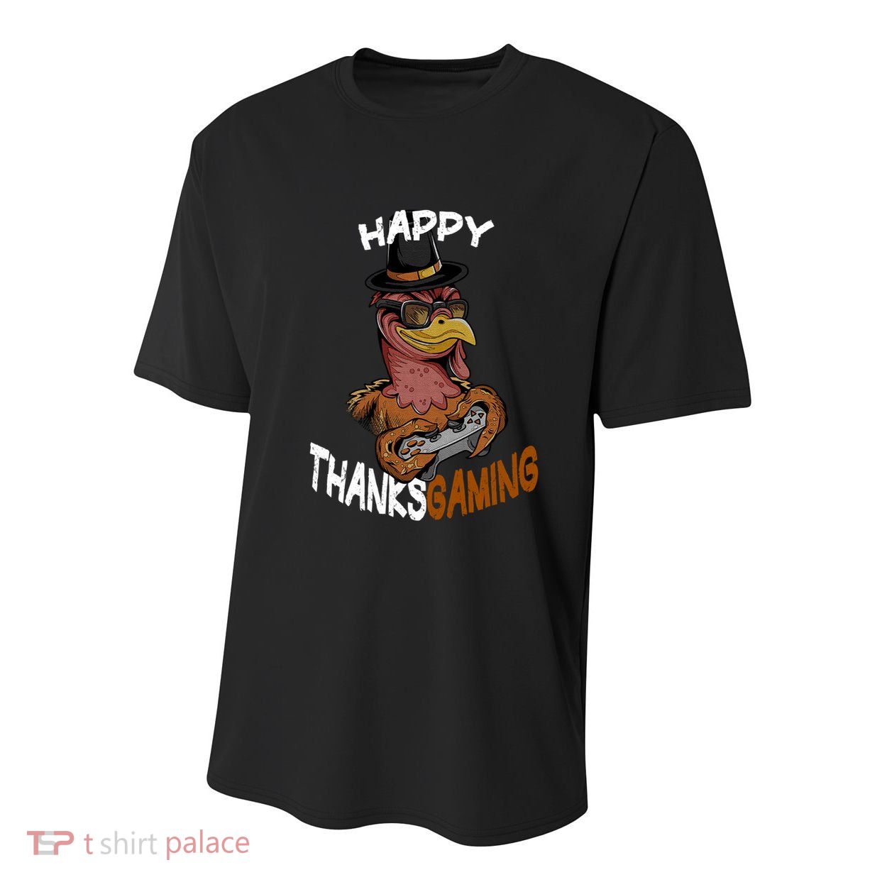 Happy Thanksgaming Gaming Video Game Gamer Thanksgiving Gift Youth Performance Sprint T-Shirt