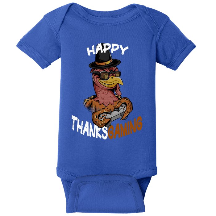 Happy Thanksgaming Gaming Video Game Gamer Thanksgiving Gift Baby Bodysuit