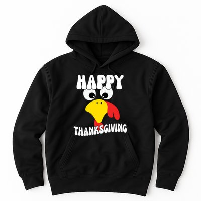 Happy Thanksigiving Gobble Turkey Face Hoodie