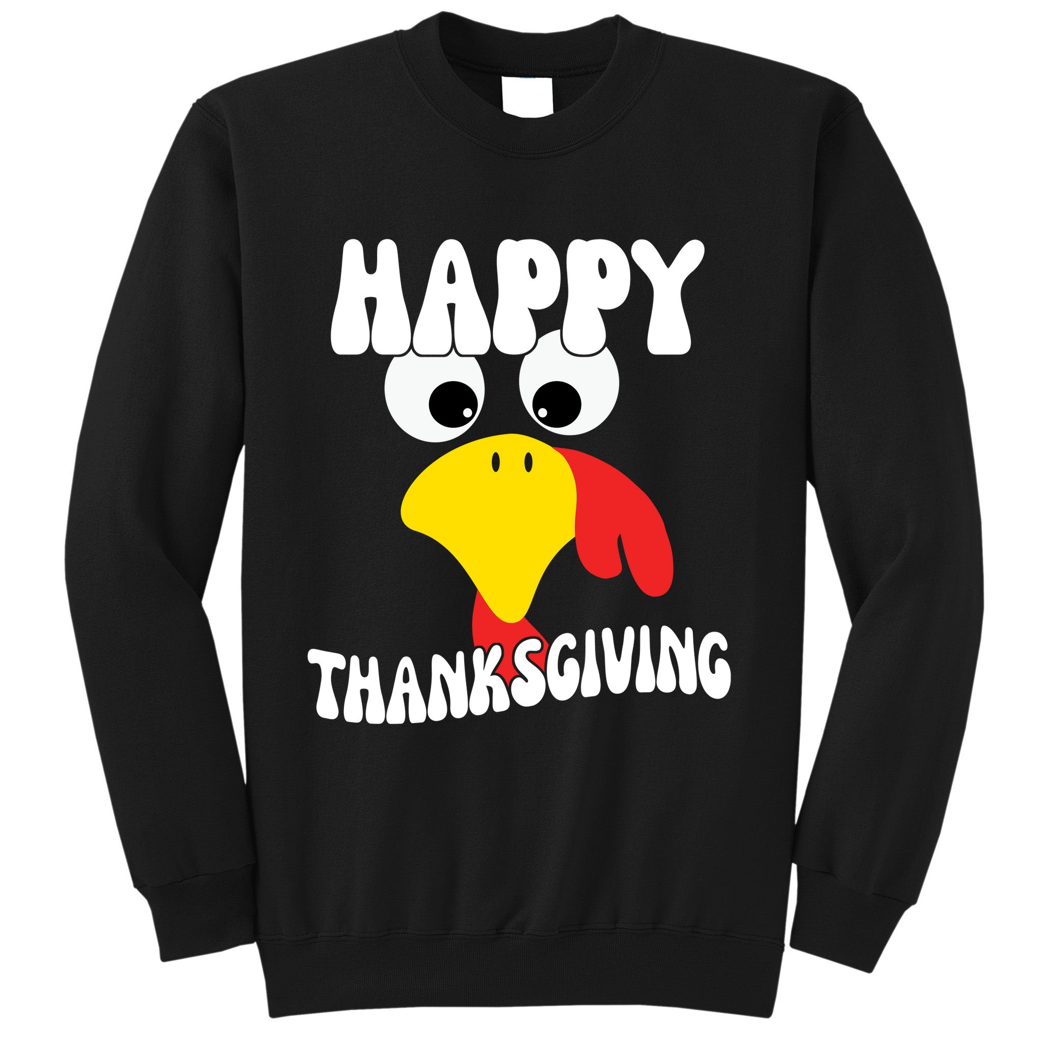 Happy Thanksigiving Gobble Turkey Face Sweatshirt