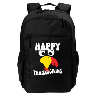 Happy Thanksigiving Gobble Turkey Face Backpack