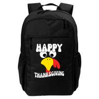 Happy Thanksigiving Gobble Turkey Face Backpack