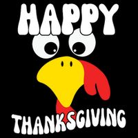 Happy Thanksigiving Gobble Turkey Face Backpack