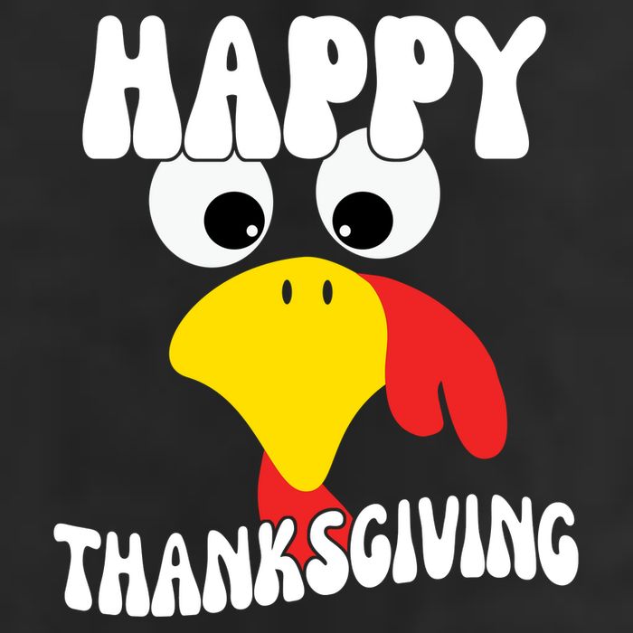 Happy Thanksigiving Gobble Turkey Face Adult Drive Performance Visor