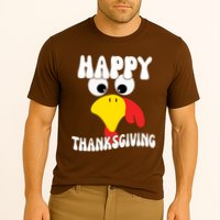 Happy Thanksigiving Gobble Turkey Face Cooling Performance Crew T-Shirt