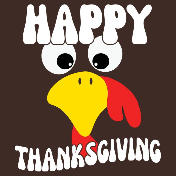 Happy Thanksigiving Gobble Turkey Face Cooling Performance Crew T-Shirt