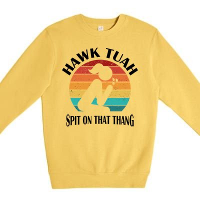 Hawk Tuah Girl Premium Crewneck Sweatshirt