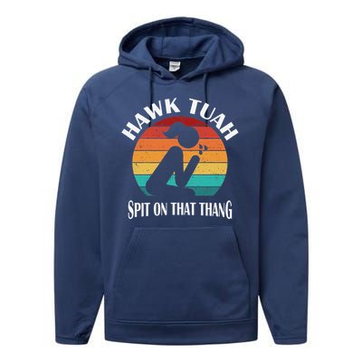 Hawk Tuah Girl Performance Fleece Hoodie