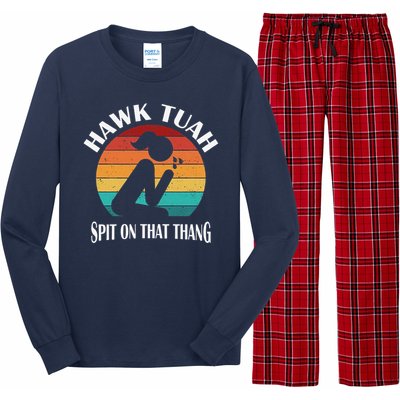 Hawk Tuah Girl Long Sleeve Pajama Set