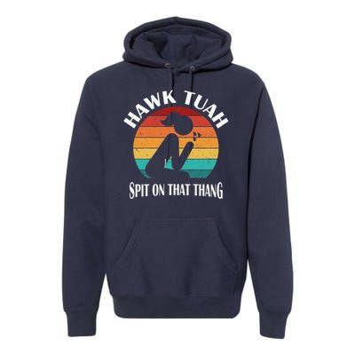 Hawk Tuah Girl Premium Hoodie