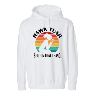 Hawk Tuah Girl Garment-Dyed Fleece Hoodie