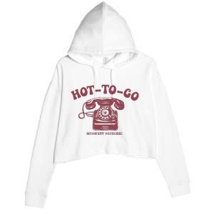 Hot To Go Wlw Midwest Princess Queer Crop Fleece Hoodie