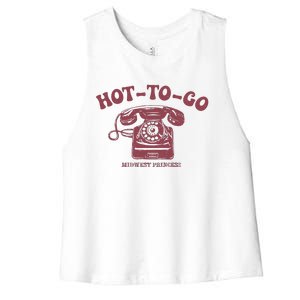 Hot To Go Wlw Midwest Princess Queer Women's Racerback Cropped Tank