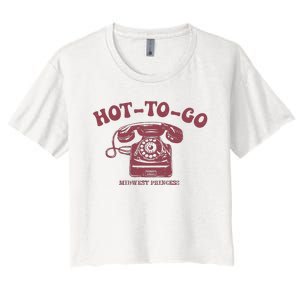 Hot To Go Wlw Midwest Princess Queer Women's Crop Top Tee