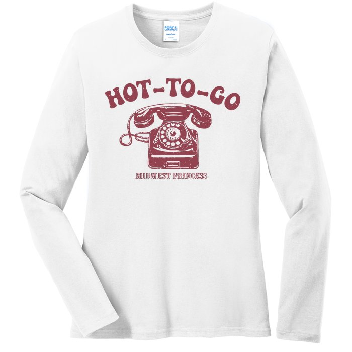 Hot To Go Wlw Midwest Princess Queer Ladies Long Sleeve Shirt