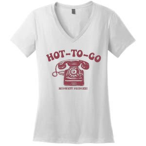 Hot To Go Wlw Midwest Princess Queer Women's V-Neck T-Shirt