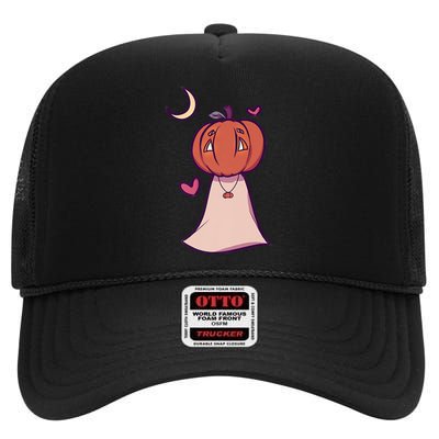 Haunted Threads: Ghoulish Glam High Crown Mesh Back Trucker Hat