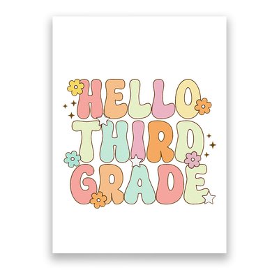 Hello Third Grade Team 3rd Grade Back To School Teacher Poster