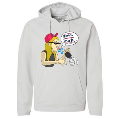 Hawk Tuah Girl Spit On That Thang Performance Fleece Hoodie