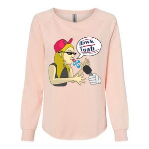 Hawk Tuah Girl Spit On That Thang Womens California Wash Sweatshirt