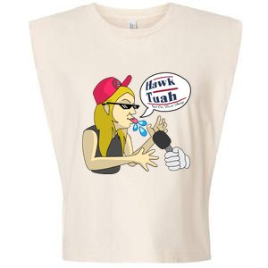 Hawk Tuah Girl Spit On That Thang Garment-Dyed Women's Muscle Tee