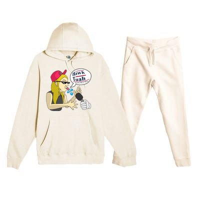 Hawk Tuah Girl Spit On That Thang Premium Hooded Sweatsuit Set