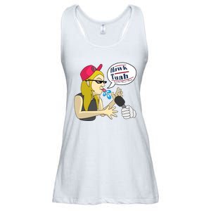 Hawk Tuah Girl Spit On That Thang Ladies Essential Flowy Tank