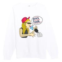 Hawk Tuah Girl Spit On That Thang Premium Crewneck Sweatshirt