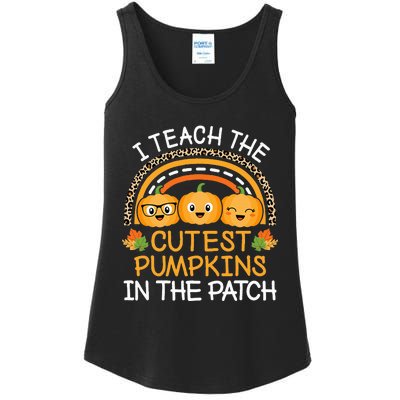 Halloween Teacher: Guide the Adorable Patch Pumpkins Ladies Essential Tank