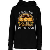 Halloween Teacher: Guide the Adorable Patch Pumpkins Womens Funnel Neck Pullover Hood