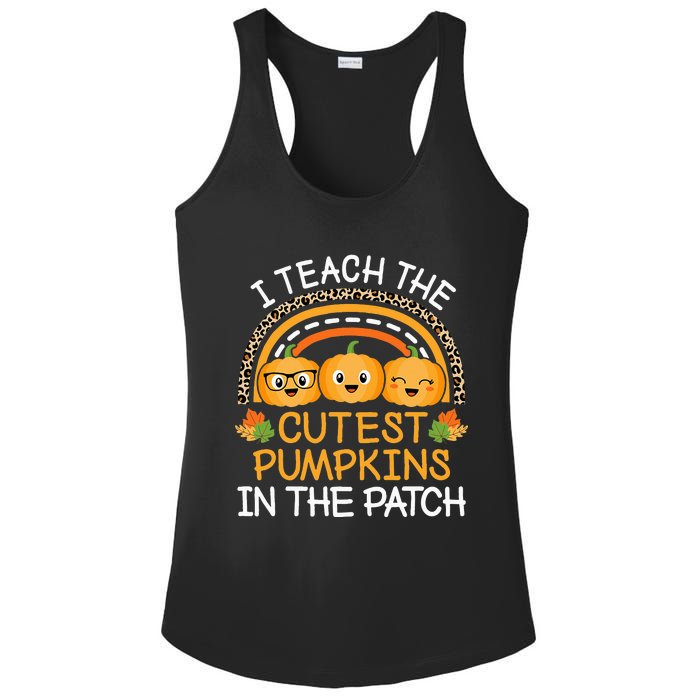 Halloween Teacher: Guide the Adorable Patch Pumpkins Ladies PosiCharge Competitor Racerback Tank