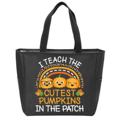 Halloween Teacher: Guide the Adorable Patch Pumpkins Zip Tote Bag