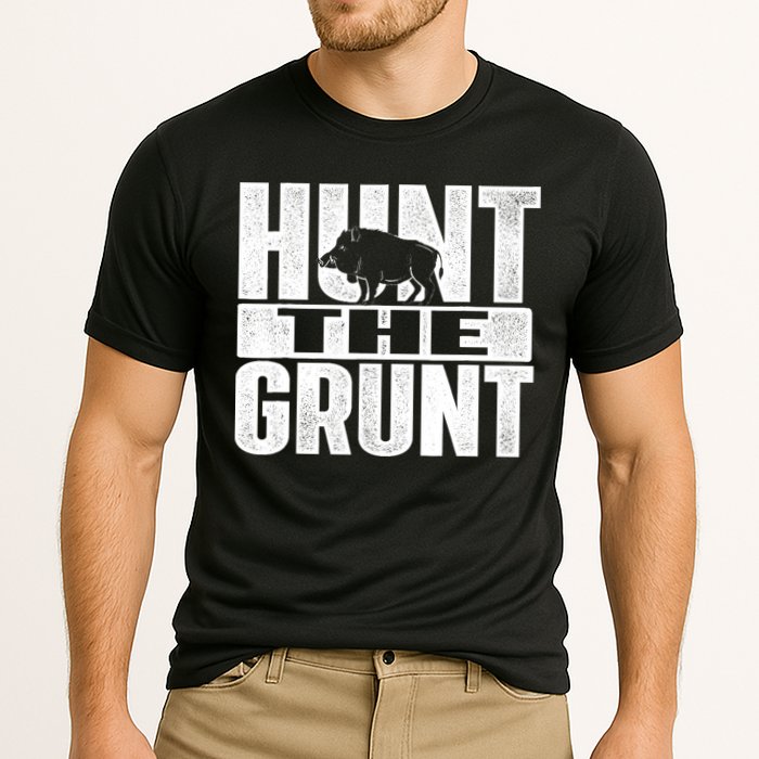 Hunt The Grunt - Boar Hunting Wild Hog Hunter Cooling Performance Crew T-Shirt