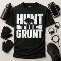 Hunt The Grunt - Boar Hunting Wild Hog Hunter Cooling Performance Crew T-Shirt
