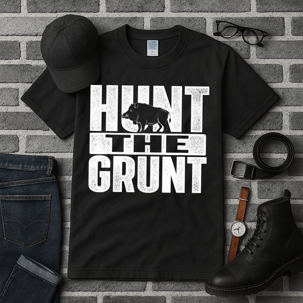 Hunt The Grunt - Boar Hunting Wild Hog Hunter Tall T-Shirt