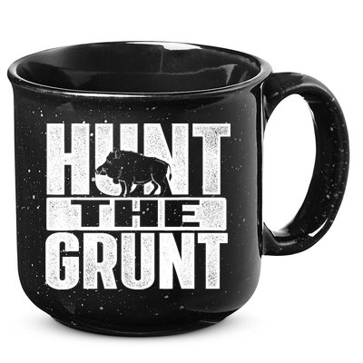 Hunt The Grunt - Boar Hunting Wild Hog Hunter 15oz Campfire Ceramic Mug