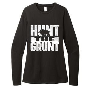 Hunt The Grunt - Boar Hunting Wild Hog Hunter Womens CVC Long Sleeve Shirt