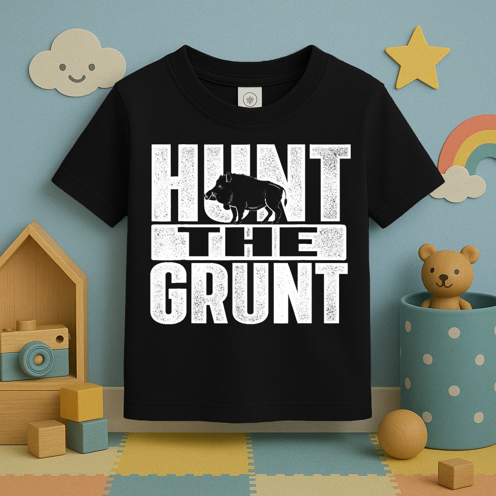 Hunt The Grunt - Boar Hunting Wild Hog Hunter Toddler T-Shirt
