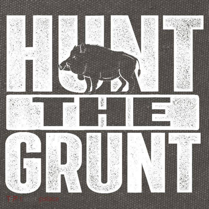 Hunt The Grunt - Boar Hunting Wild Hog Hunter Cotton Canvas Backpack