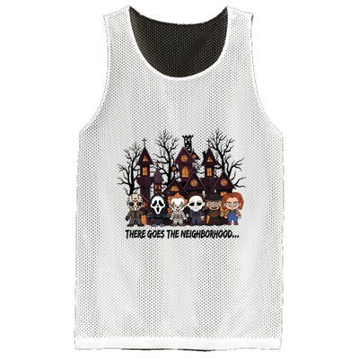 Halloween There Goes The Neighborhood Horror Characters Mesh Reversible Basketball Jersey Tank