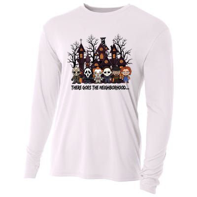 Halloween There Goes The Neighborhood Horror Characters Cooling Performance Long Sleeve Crew